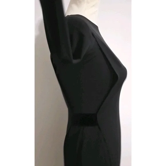 Express Women's Maxi Dress Small Sexy Cocktail Black Long Side Split NWT Bodycon - Picture 5 of 10